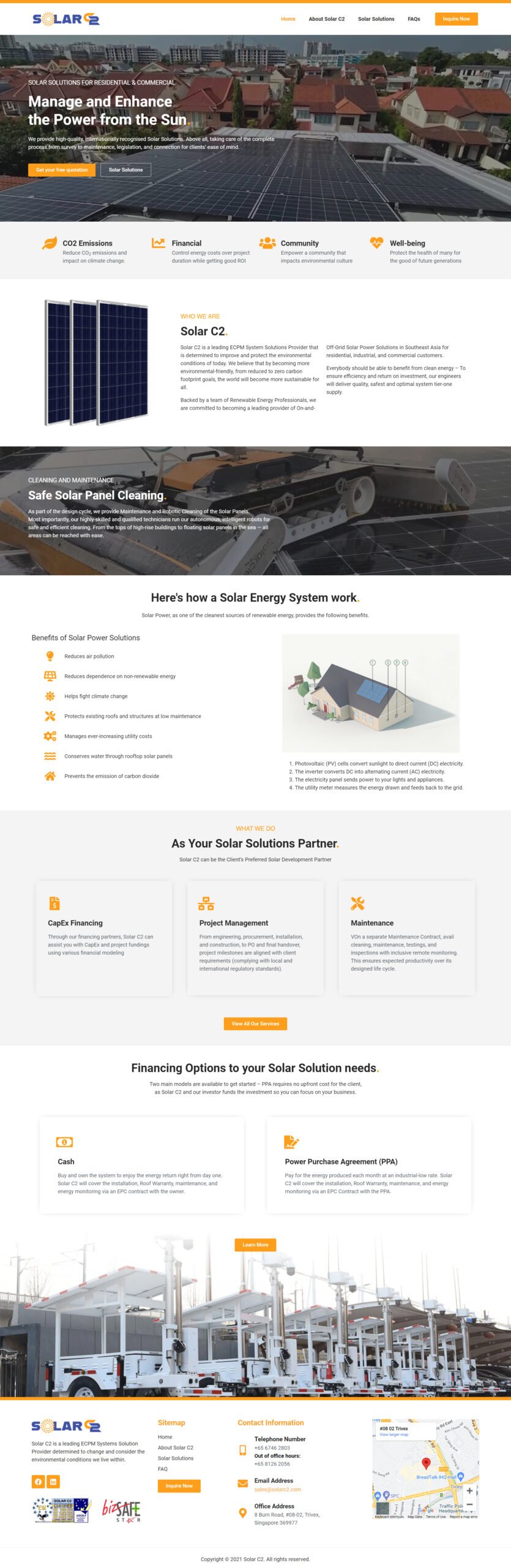 Website Design Portfolio SolarC2