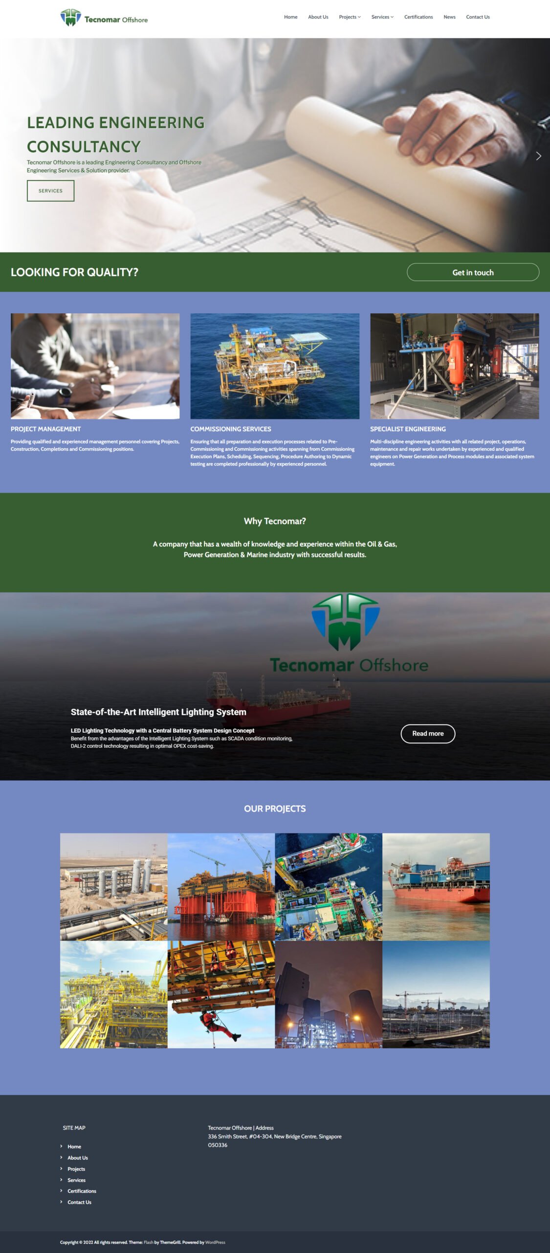 Website Design Portfolio Tecomar Offshore